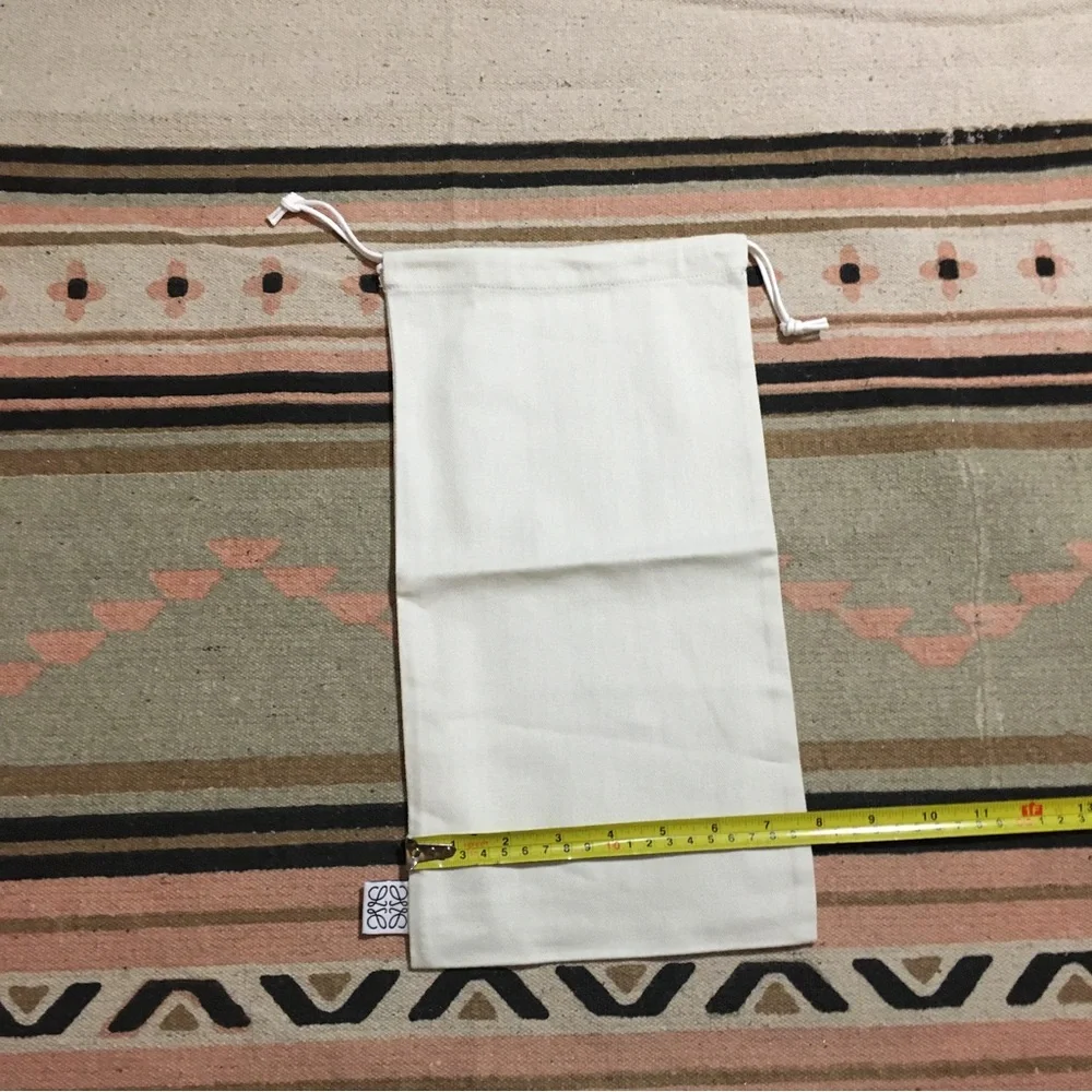 Loewe White Dustbag SMALL approx 14” x 8” Good for travel Never used